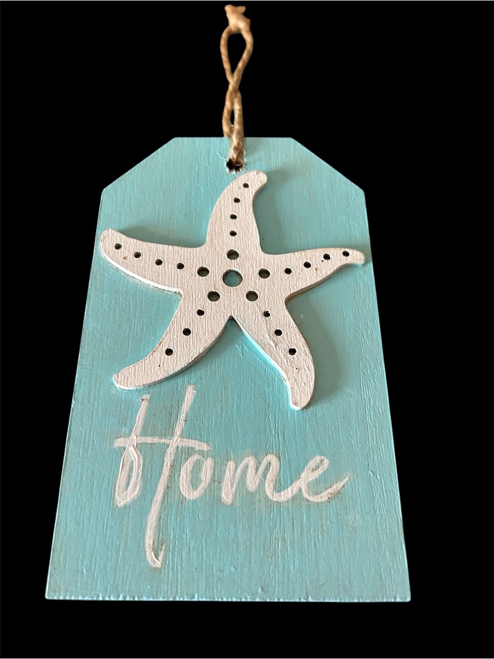 Coastal Starfish Hanging Wall Decor - Aqua